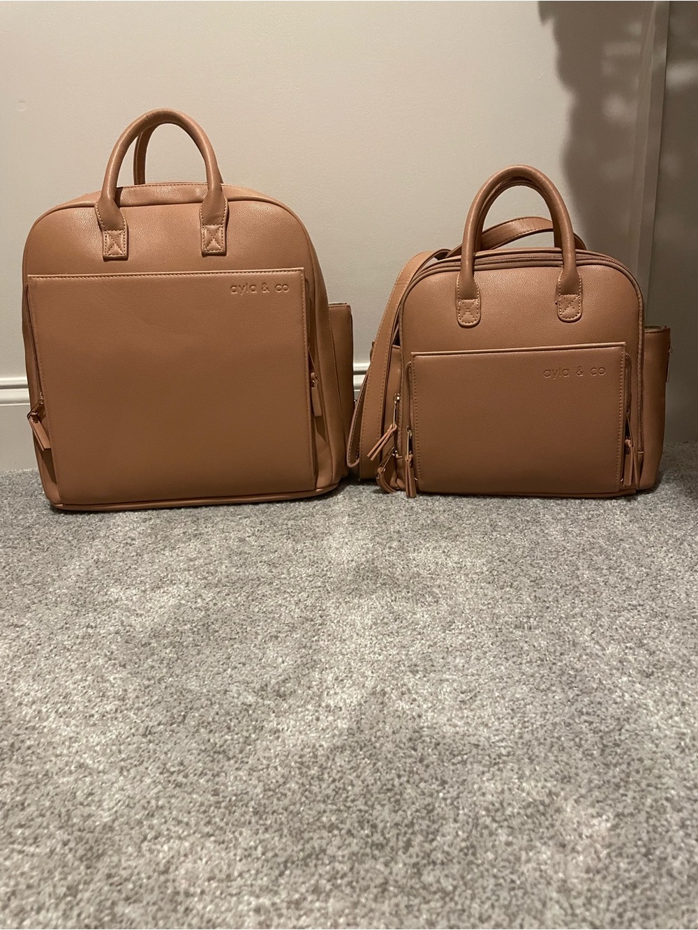 Ayla & co cafe Baby Diaper Bag Backpack - Chic Everyday Carry